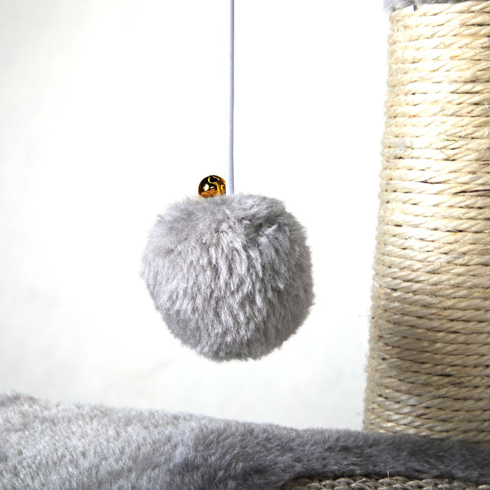 33In Cat Tree & Scratching Post Condo Tower with Dangling Ball