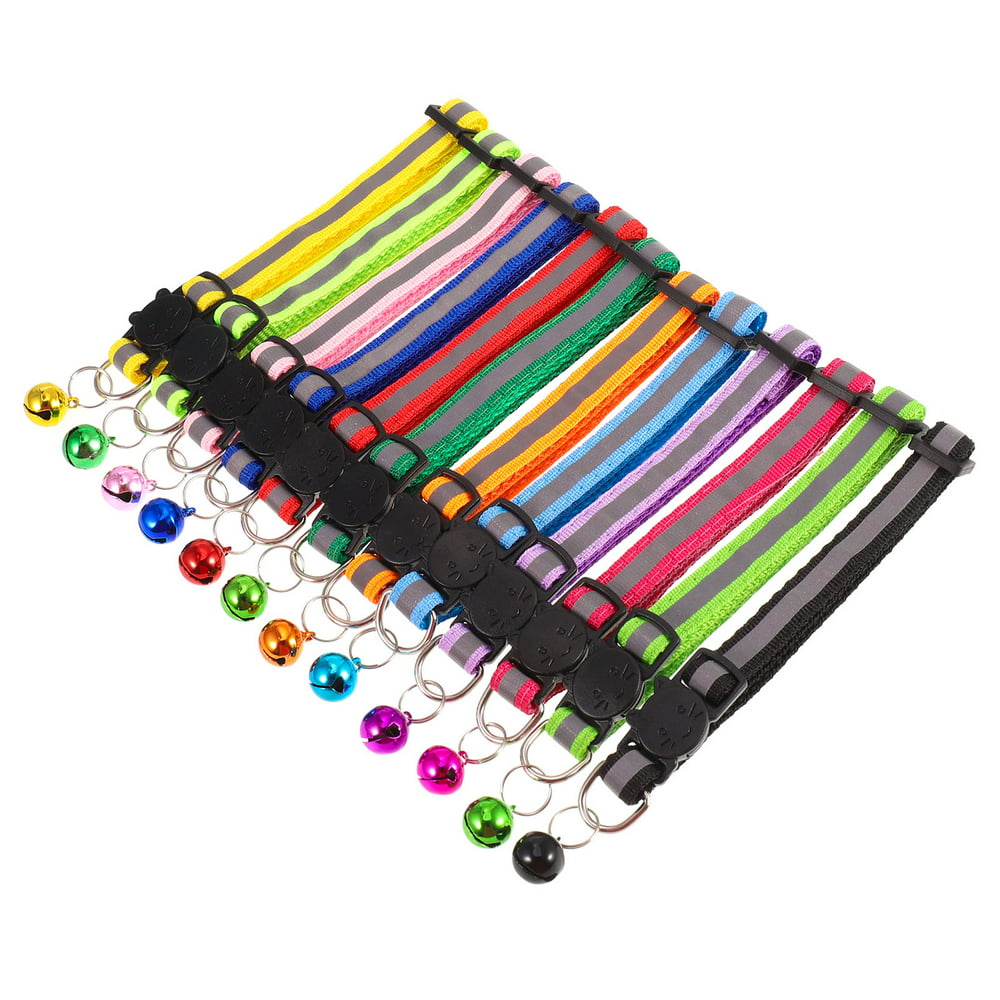 12 Pack Reflective Cat Collars with Bell