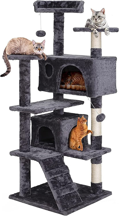 54in Cat Tree Tower Indoor Activity Center