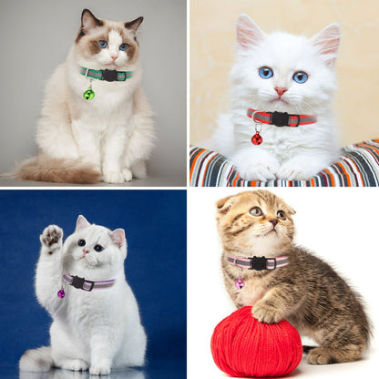 12 Pack Reflective Cat Collars with Bell