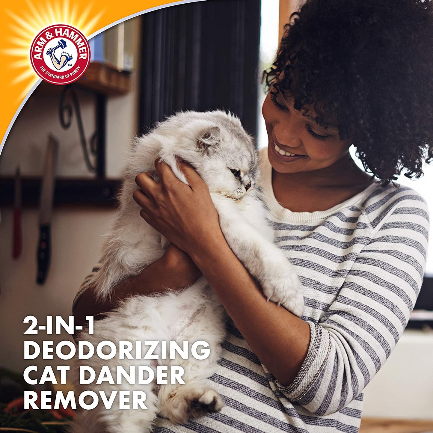 Arm & Hammer 2-In-1 Deodorizing & Dander Reducing Shampoo for Cats 