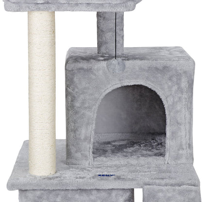 34" Cat Tree Condo & Scratching Post Play House