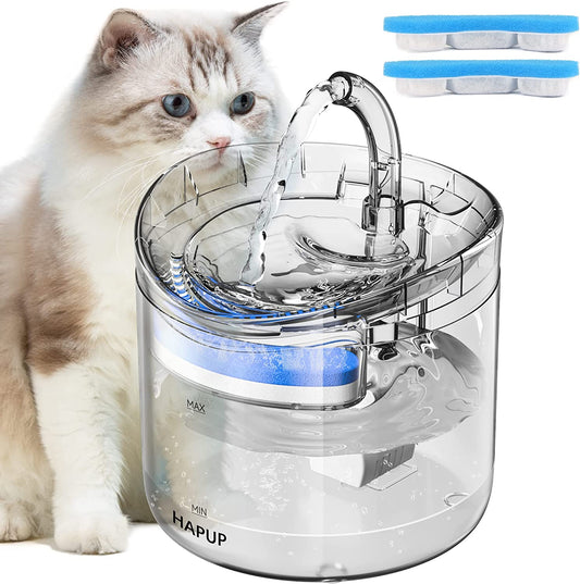 Cat Water Fountain with 2 Replacement Filters