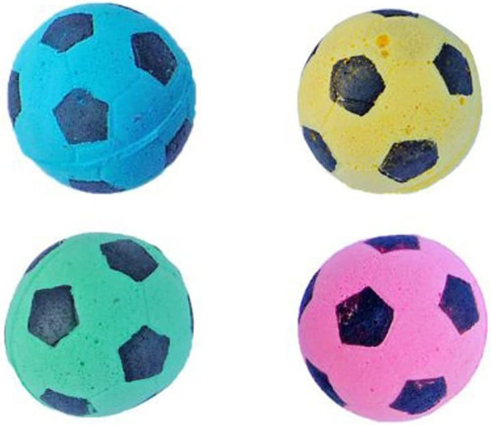 Foam Soccer Balls Cat Toys - Pack of 12